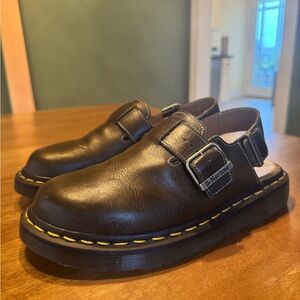 Dr. Martens Dark Green Jorge Mules Made in England